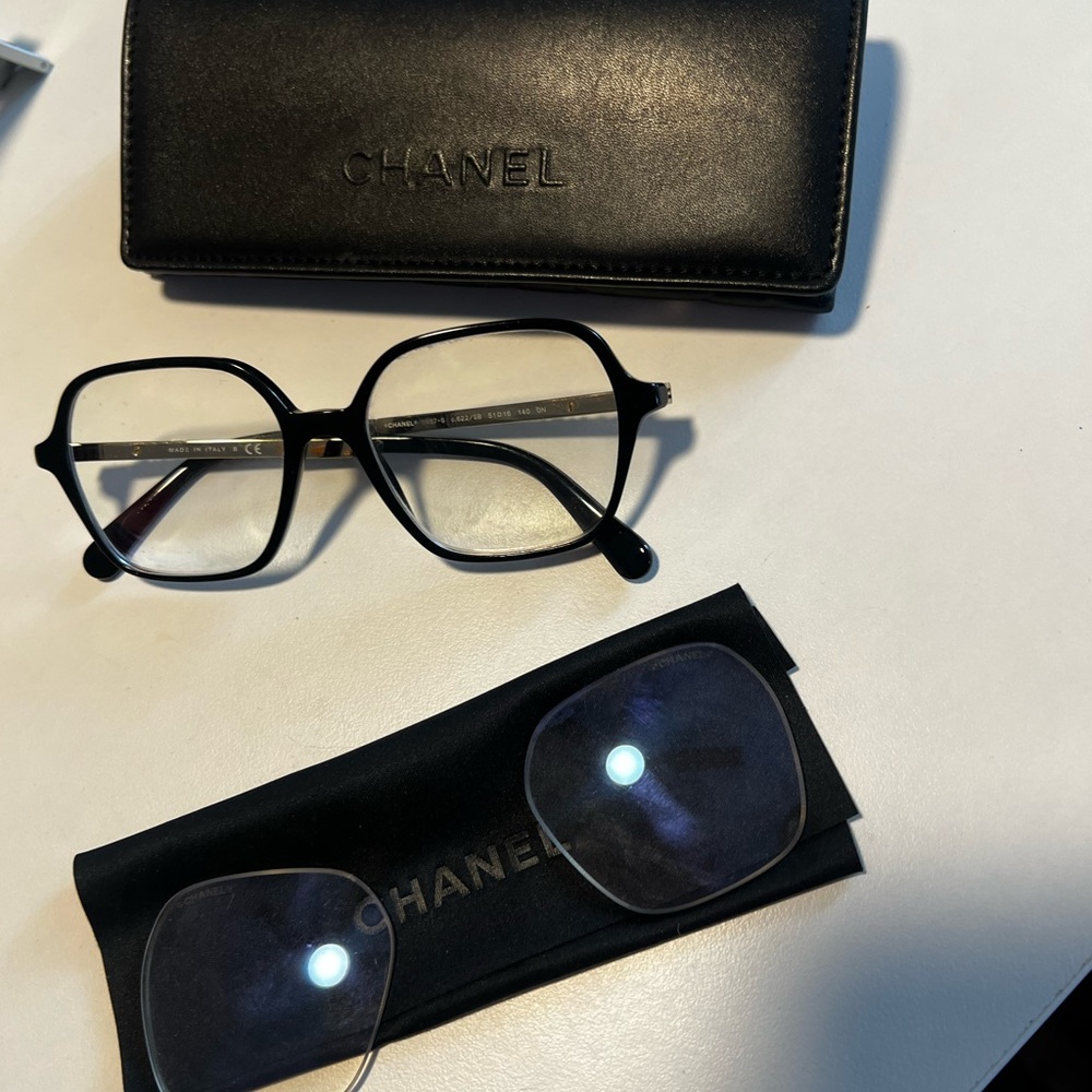 CHANEL Acetate Square 3417-S glasses with Case